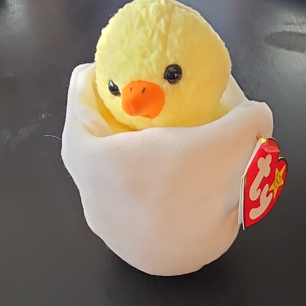 Ty Beanie Yellow Chick "Eggbert"